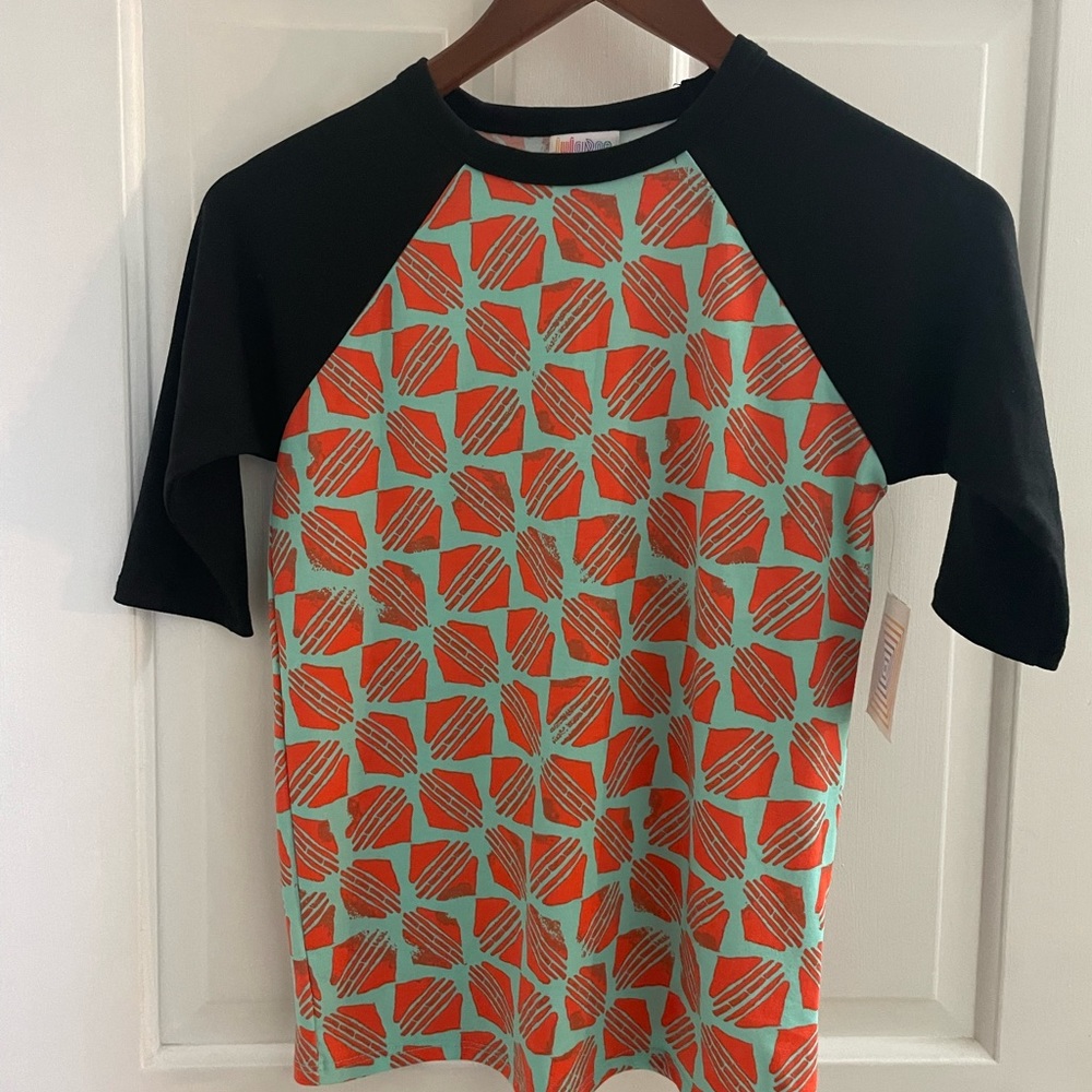 LuLaRoe Kids Sloan Shirt Baseball Tee, Size 10 NWT